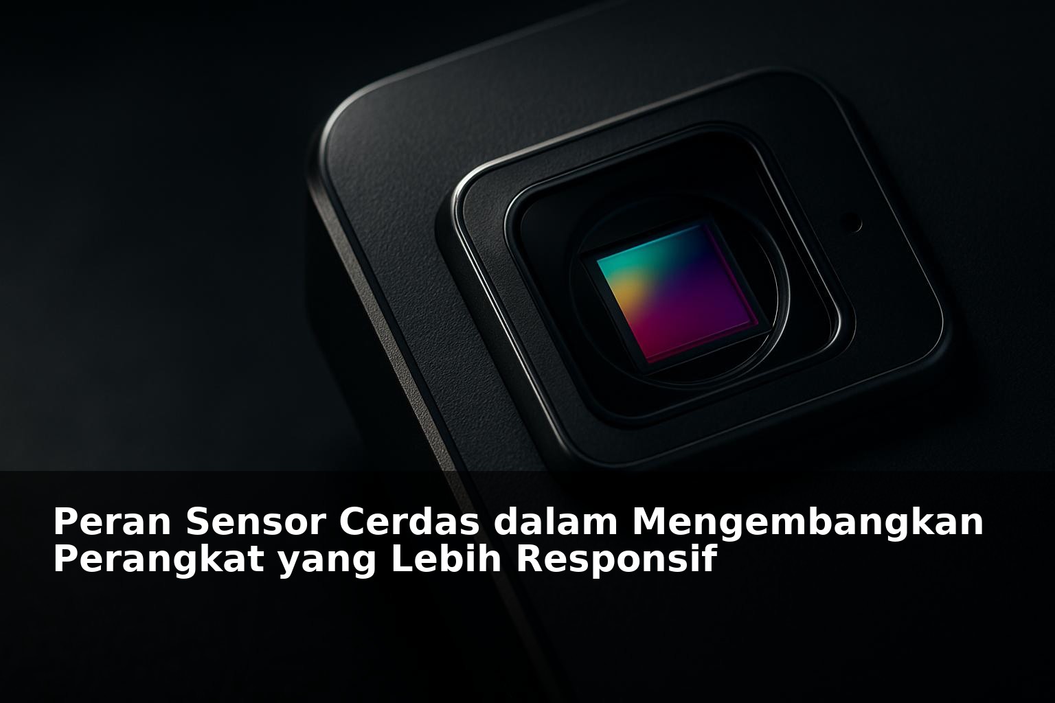 Ilustrasi sensor cerdas dalam perangkat teknologi modern