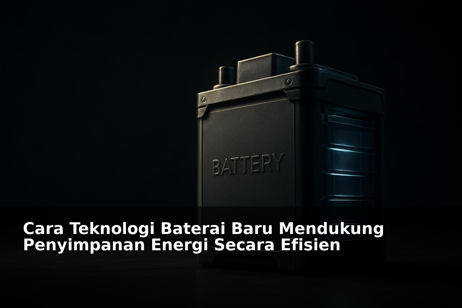 Ilustrasi teknologi baterai modern untuk penyimpanan energi